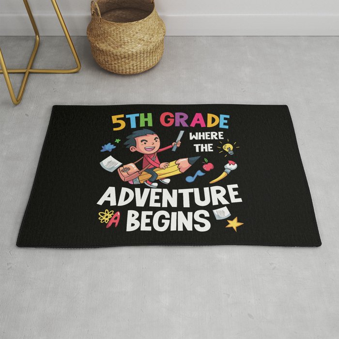 5th Grade Where The Adventure Begins Rug