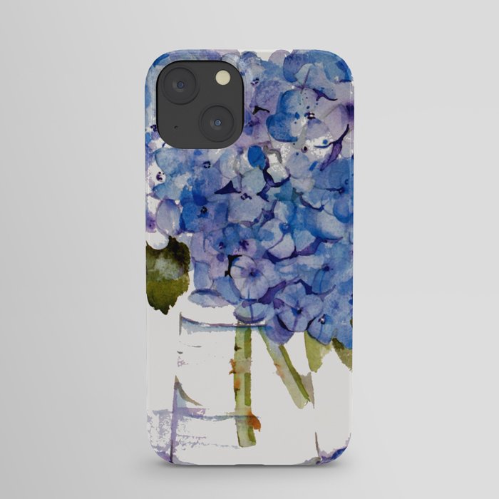 Hydrangea painting iPhone Case