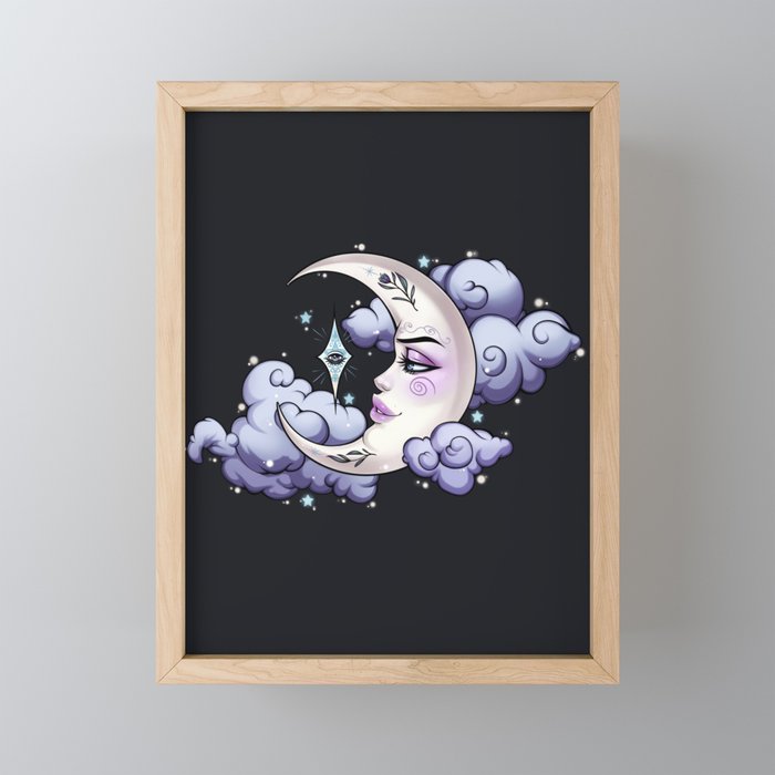 Moon Framed Mini Art Print