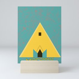 yellow house Mini Art Print