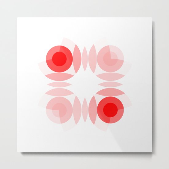 Simply Red Metal Print