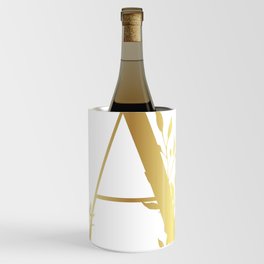 Monogram Gold Letter A Wine Chiller