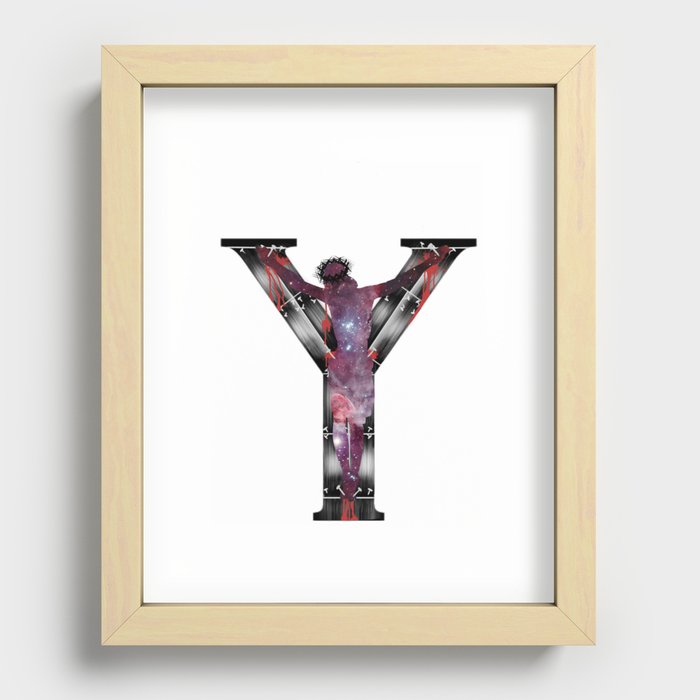 Crucified Recessed Framed Print