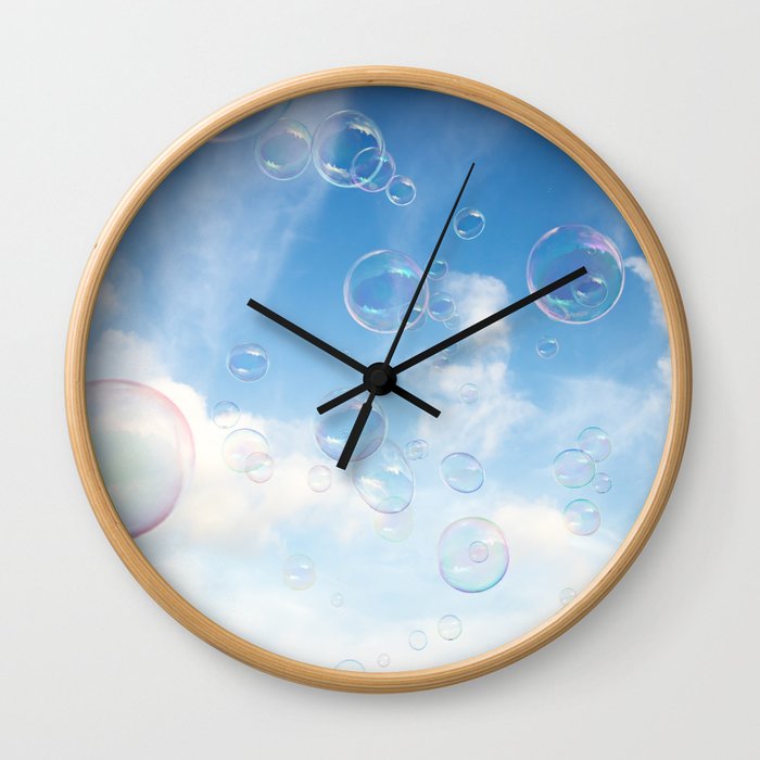 Bubbles Wall Clock