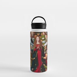 Virgin Mary, Queen of Heaven by Master of the Saint Lucy Legend Water Bottle
