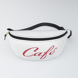 Coffee - Café - Cafe - vintage typography Fanny Pack