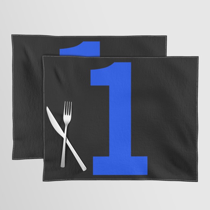 Number 1 (Blue & Black) Placemat