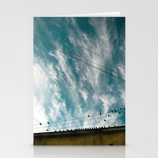 Doves and Wire#2 Stationery Cards