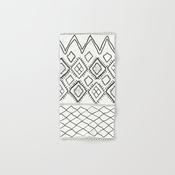 Cream and 2025 black hand towels