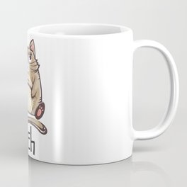 Funny Fat Cat Lover Gift Meh Coffee Mug | Graphicdesign, Girlie, Mehcat, Indifference, Kitten, Catfriend, Arrogance, Sarcasm, Catface, Cute 