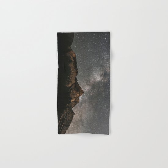 Milky Way Over Mountains - Landscape Photography Hand & Bath Towel