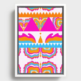 dreaming in dayglo, pink  Framed Canvas