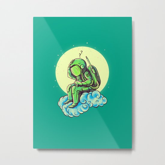 why in the cloud Metal Print