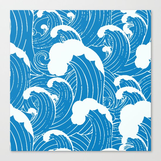 waves after waves Canvas Print
