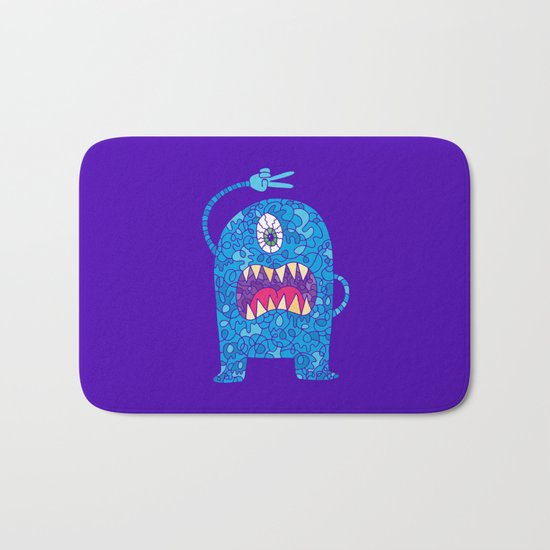 Peace Monster Bath Mat