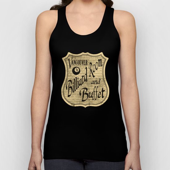 Vintage Vancouver Billiard Sign Unisex Tank Top