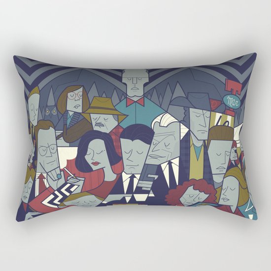 Twin Peaks Rectangular Pillow