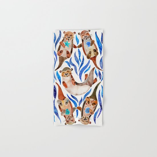 Five Otters – Blue Palette Hand & Bath Towel