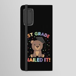 Kids 1st Grade Nailed It Bear Graduation Android Wallet Case