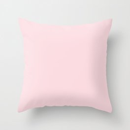 Millennial Pink Solid Blush Rose Quartz Throw Pillow