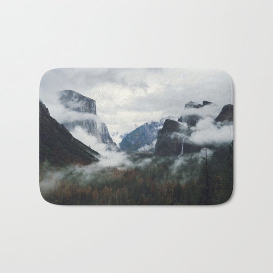 Mountain Landscape photography Bath Mat