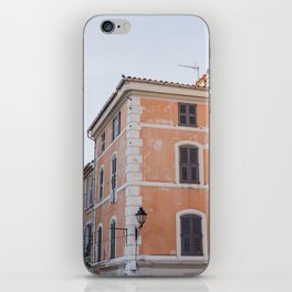 Pastel Building in Saint-Tropez South France | Fine Art Travel Photography iPhone Skin