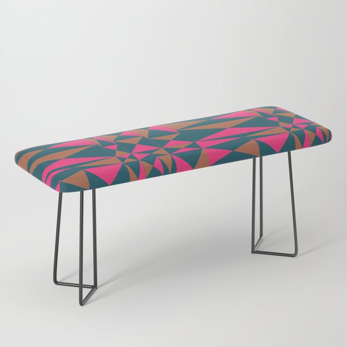 Abstraction_GEOMETRIC_TRIANGLE_MERRY_POP_ART_PATTERN_1130A Bench