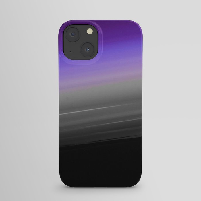 Purple Gray Black Smooth Ombre iPhone Case