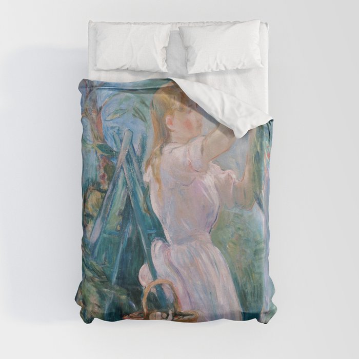 Berthe Morisot - The Cherry Picker Duvet Cover