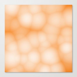 Blurry Orange Gradient Bubbles Canvas Print