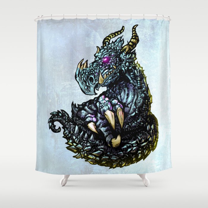 Frost Dragon Shower Curtain