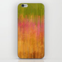 Purple Loosestrife Meadow in Evening Light Abstract Square Format iPhone Skin