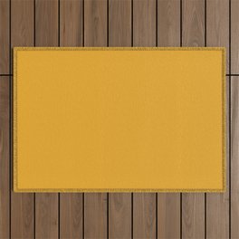 Dried Goldenrod Yellow Outdoor Rug