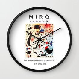 Art Poster Miro Wall Clock
