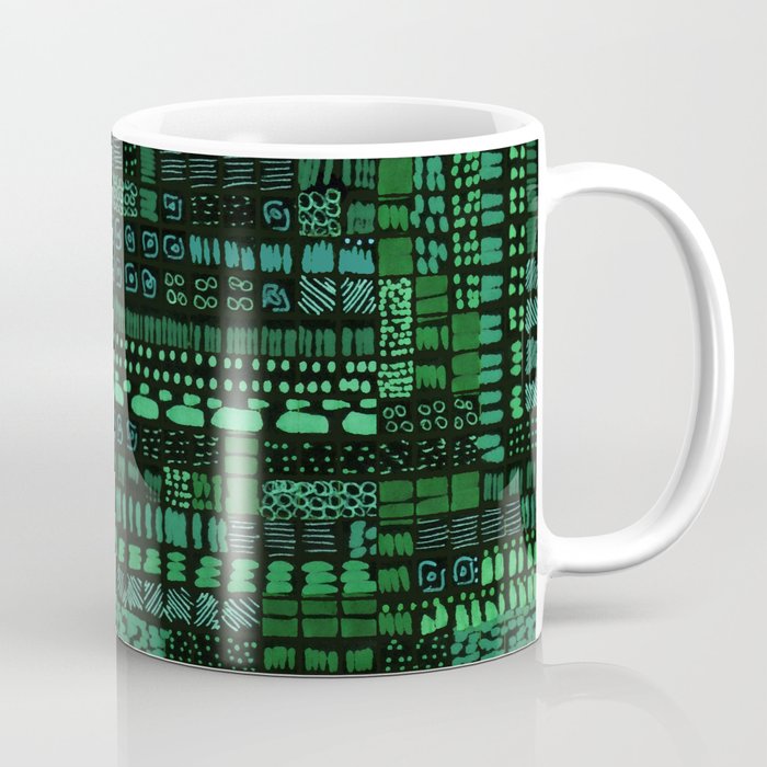 emerald green ink marks hand-drawn collection Coffee Mug