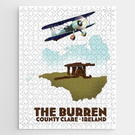 the Burren Ireland travel poster. Jigsaw Puzzle