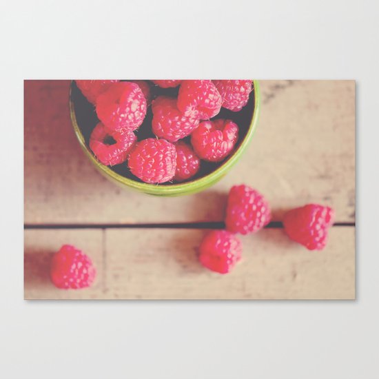 there is something in the red of a raspberry ... Canvas Print