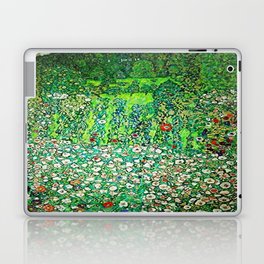 Gustav Klimt Park Landscape with Mountain Top Laptop Skin
