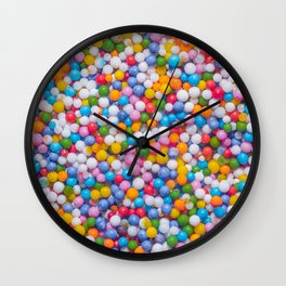 Rainbow Pastel Multicolored Sprinkle Dots Real Candy Pattern  Wall Clock | Bakery, Candyland, Pastel, Celebration, Pattern, Birthday, Food, Decor, Cute, Candies 