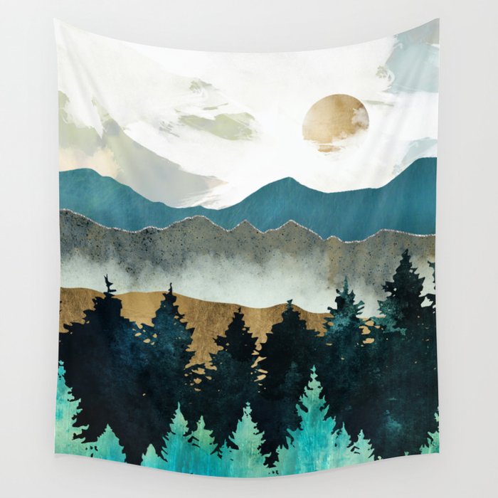 Forest Mist Wall Tapestry