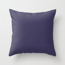 Bewitched Dark Purple Solid Color Pairs To Sherwin Williams Dewberry SW 6552 Throw Pillow