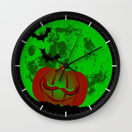 Full Halloween Moon Wall Clock