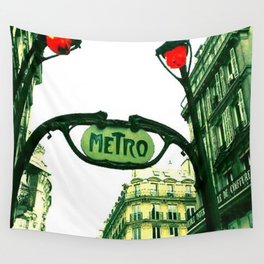 Metro in Paris Wall Tapestry