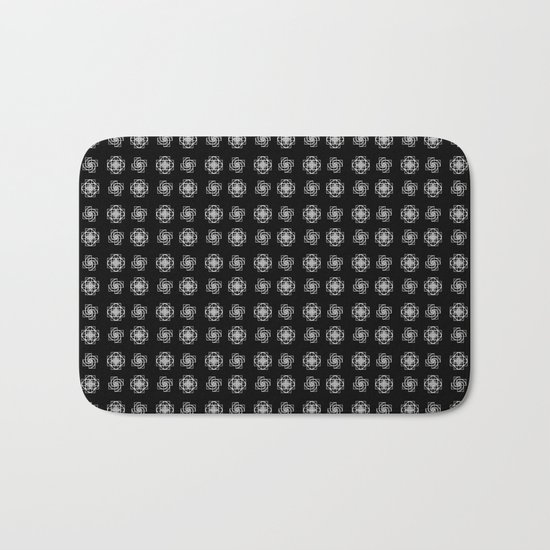 Fibonacci Flowers Pattern Bath Mat
