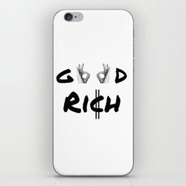 G00D Rich Apparel Logo iPhone Skin