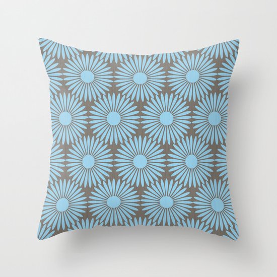 Vintage Floral Throw Pillow