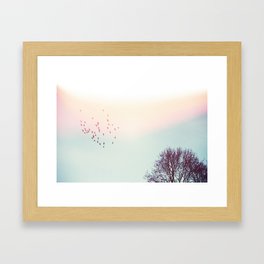 Away With The Birds Framed Art Print
