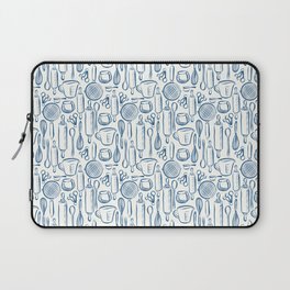 Pastry Tools in Blue and White Laptop Sleeve