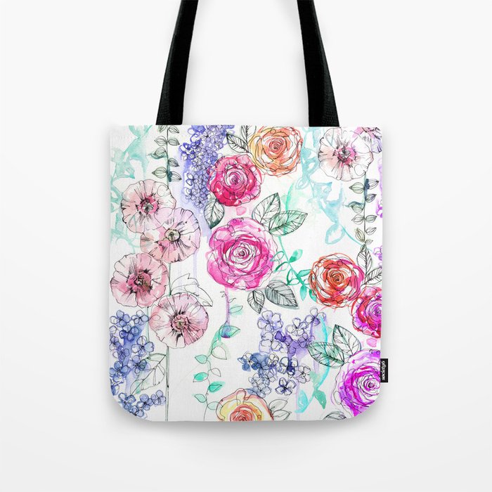 Pastel Rose Garden 02 Tote Bag