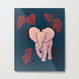 Elephant Jungle Metal Print